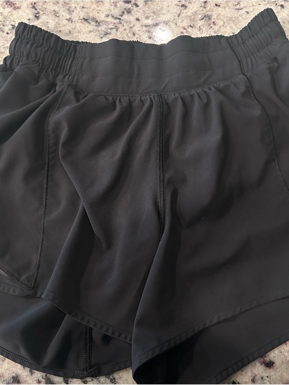 lululemon athletica Black Athletic Running Shorts